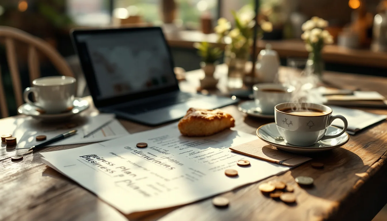 How To Write A Business Plan UK — A UK financial advisor reviewing business plan cashflow and profit projections o